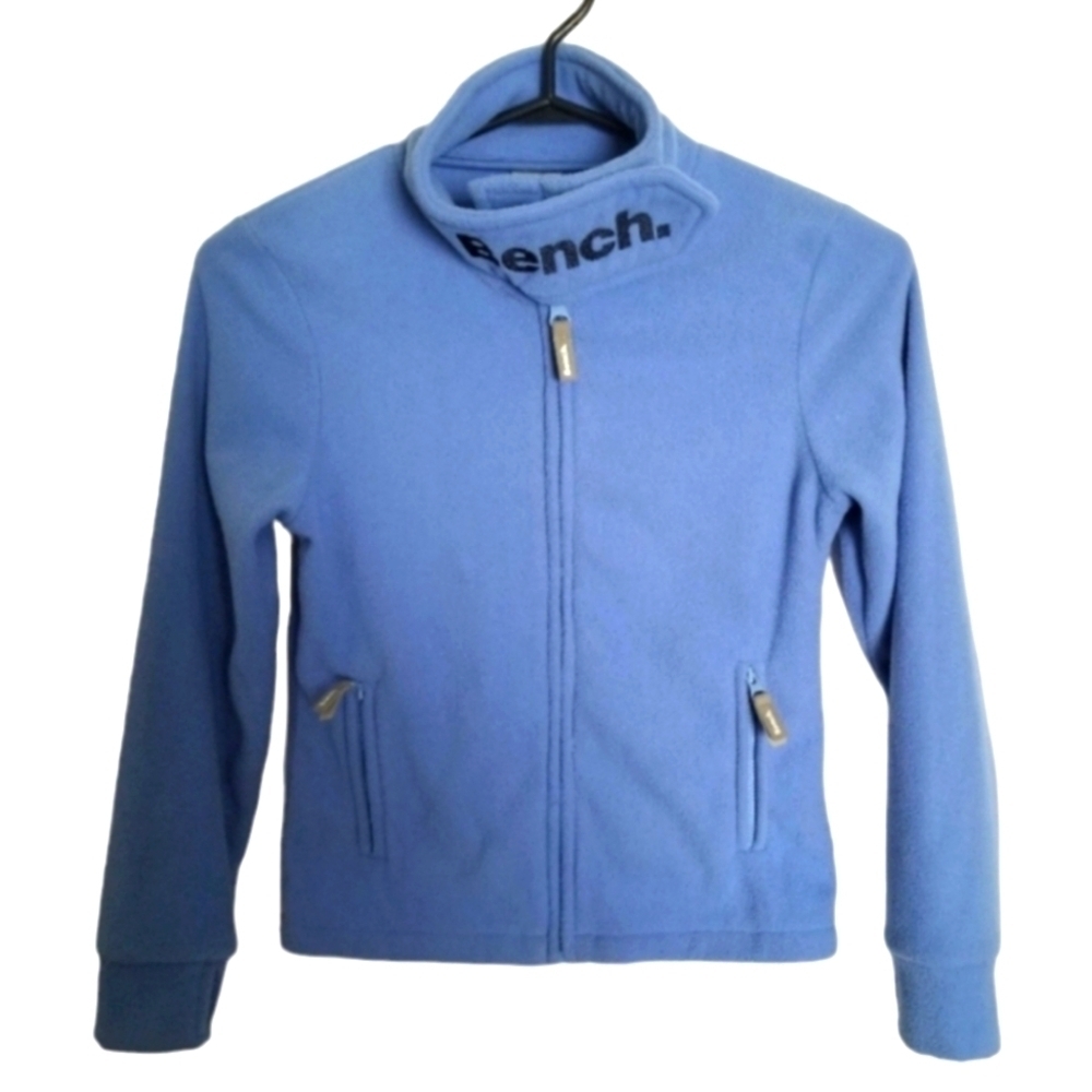 Size 9/10 Child's Blue Bench Zip-Up Sweater